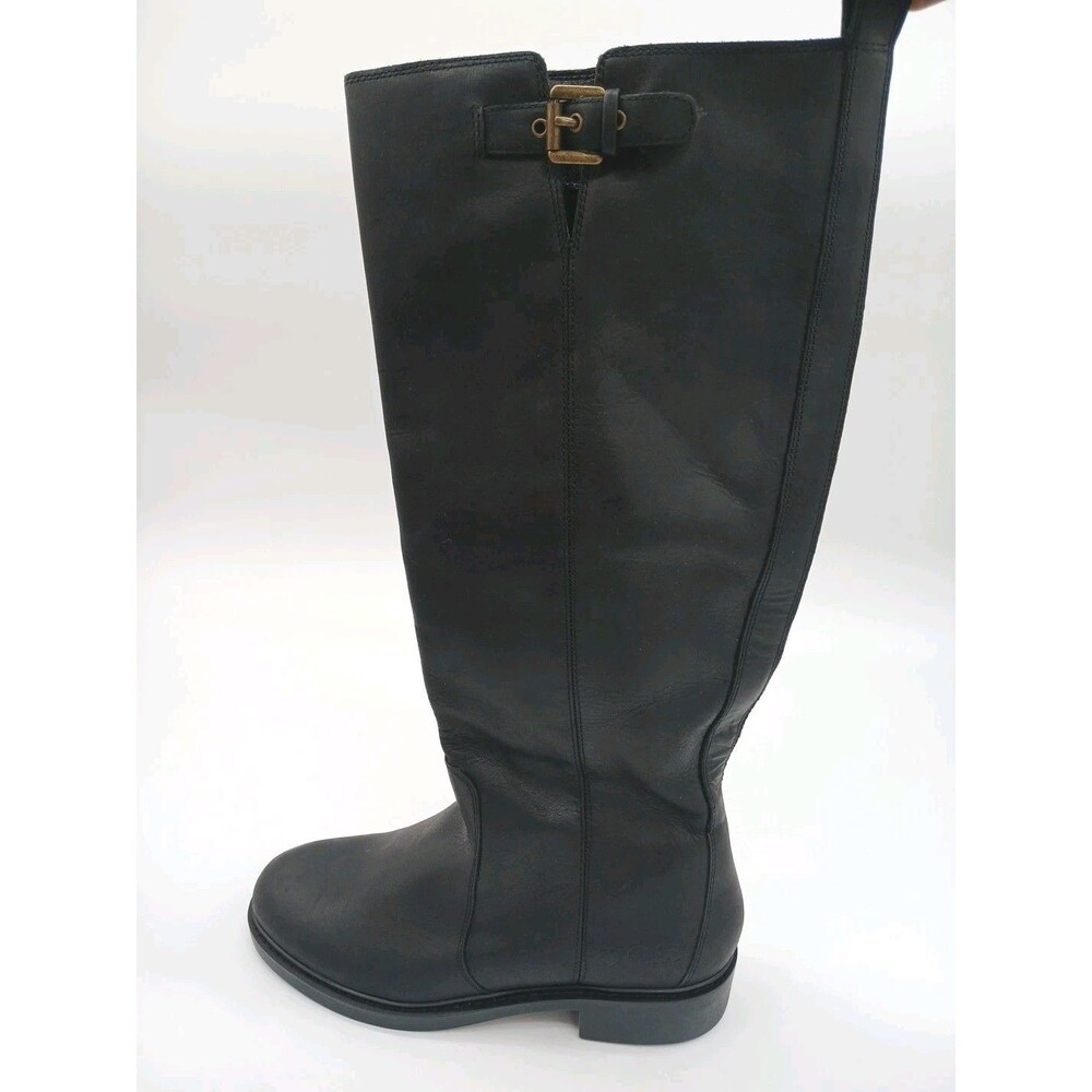 Lucky Brand Quinn Leather Black Riding Boots 6M - Picture 3 of 8